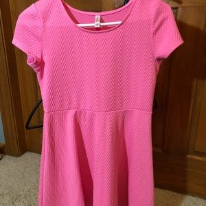 Neon Pink T-Shirt Dress